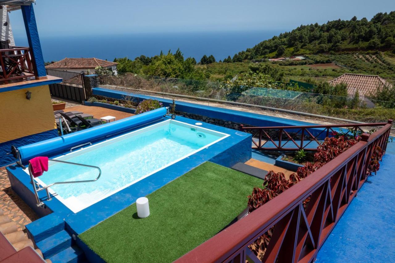 Casa Alba, Casa Rural Con Piscina-Spa Climatizada Hasta 34º Gratuito Y Vistas Al Mar Puntallana Eksteriør billede