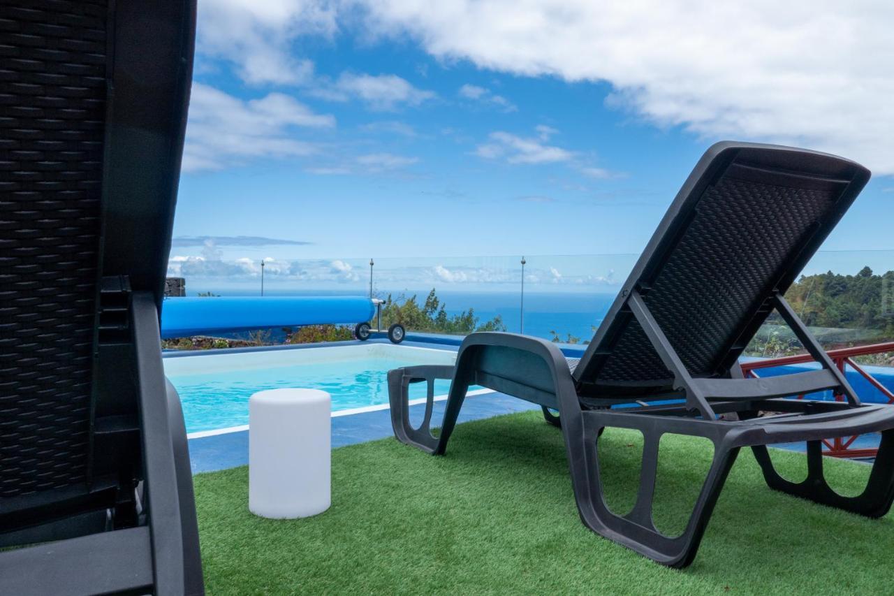 Casa Alba, Casa Rural Con Piscina-Spa Climatizada Hasta 34º Gratuito Y Vistas Al Mar Puntallana Eksteriør billede