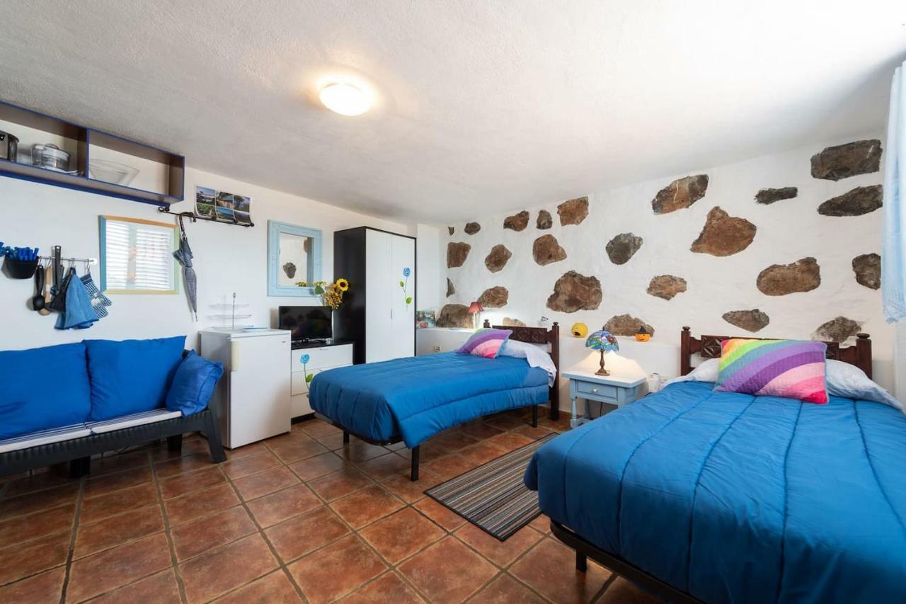 Casa Alba, Casa Rural Con Piscina-Spa Climatizada Hasta 34º Gratuito Y Vistas Al Mar Puntallana Eksteriør billede